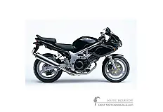 Stickers voor Suzuki SV650S 2001 - Zwart • Suzuki OEM Stickers