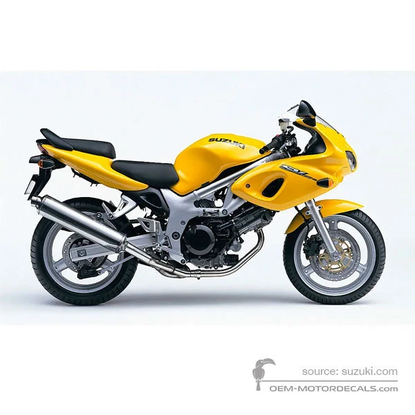 Decals for Suzuki SV650S 2001 - Yellow • Suzuki OEM Decals