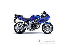 Pegatinas para Suzuki SV650S 2002 - Azul • Suzuki Pegatinas OEM