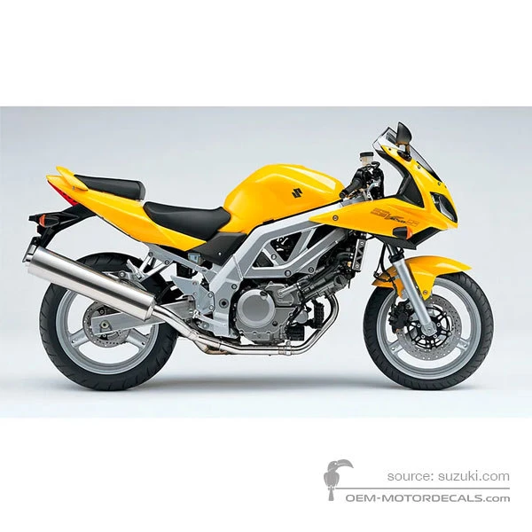 Adesivi per Suzuki SV650S 2004 - Giallo • Suzuki Adesivi OEM