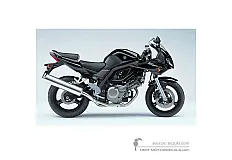 Stickers voor Suzuki Sv650S 2005 - Zwart • Suzuki OEM Stickers