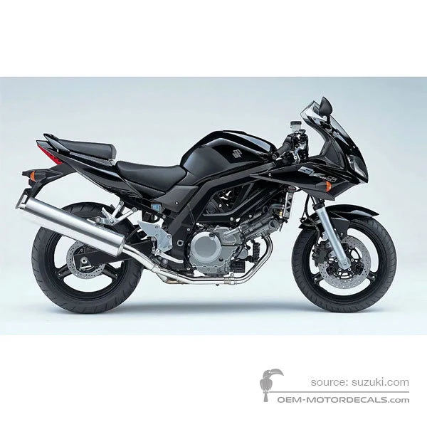 Adesivi per Suzuki Sv650S 2005 - Nero • Suzuki Adesivi OEM