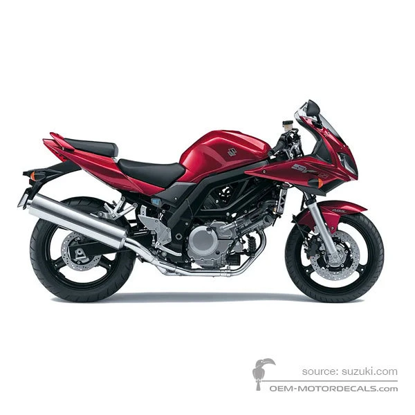 Pegatinas para Suzuki SV650S 2007 - Rojo • Suzuki Pegatinas OEM