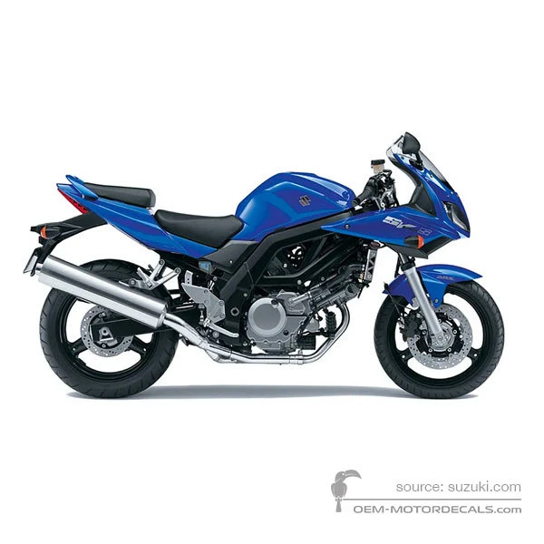 Pegatinas para Suzuki SV650S 2007 - Azul • Suzuki Pegatinas OEM