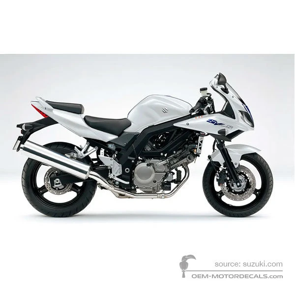 Adesivi per Suzuki SV650S 2010 - Bianco • Suzuki Adesivi OEM