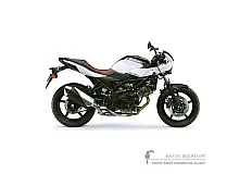 Stickers voor Suzuki SV650X 2019 - Zwart Wit • Suzuki OEM Stickers