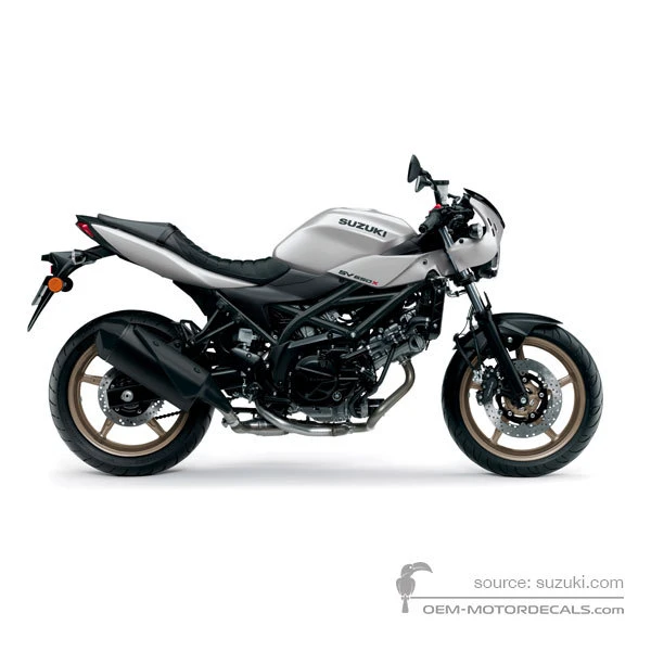 Naklejki do Suzuki SV650X 2023 - Srebrny • Suzuki Naklejki OEM