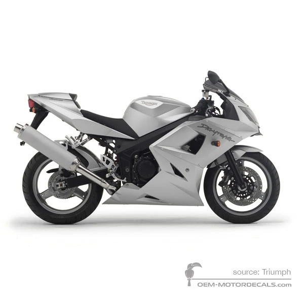 Aufkleber für Triumph DAYTONA 600 2003 - Silber • Triumph OEM-Aufkleber