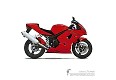 Aufkleber für Triumph DAYTONA 600 2004 - Rot • Triumph OEM-Aufkleber