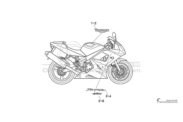 Triumph DAYTONA 650 2005 - Gelb