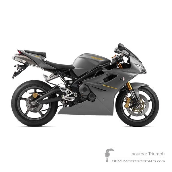 Aufkleber für Triumph DAYTONA 675 2006 - Grau • Triumph OEM-Aufkleber