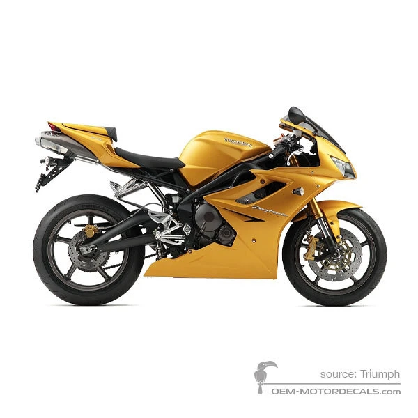 Aufkleber für Triumph DAYTONA 675 2007 - Gelb • Triumph OEM-Aufkleber