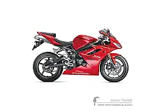 Stickers voor Triumph DAYTONA 675 2011 - Rood • Triumph OEM Stickers