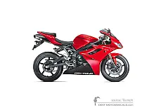 Stickers voor Triumph DAYTONA 675 2012 - Rood • Triumph OEM Stickers