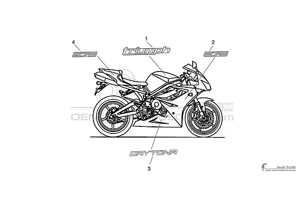 Triumph DAYTONA 675 2012 - Rot