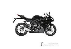 Decals for Triumph DAYTONA 675 2013 - Black • Triumph OEM Decals