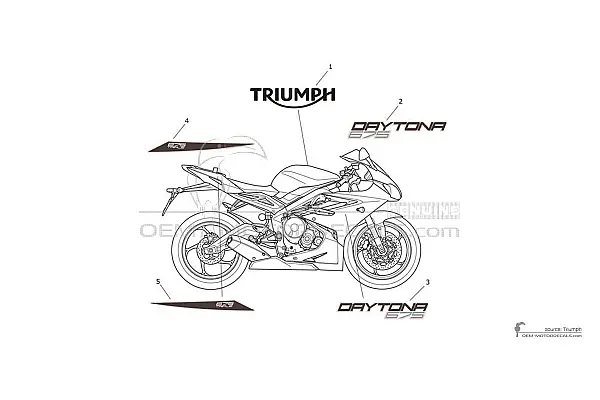 Triumph DAYTONA 675 2013 - Rot