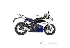 Pegatinas para Triumph DAYTONA 675 2014 - Blanco • Triumph Pegatinas OEM