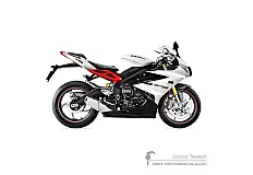 Stickers voor Triumph DAYTONA 675R 2013 - Wit • Triumph OEM Stickers
