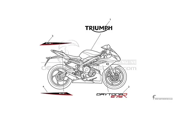 Triumph DAYTONA 675R 2015 - Blanco