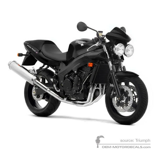 Naklejki do Triumph SPEED FOUR 2002 - Czarny • Triumph Naklejki OEM