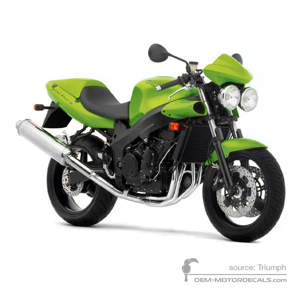 Naklejki do Triumph SPEED FOUR 2002 - Zielony • Triumph Naklejki OEM