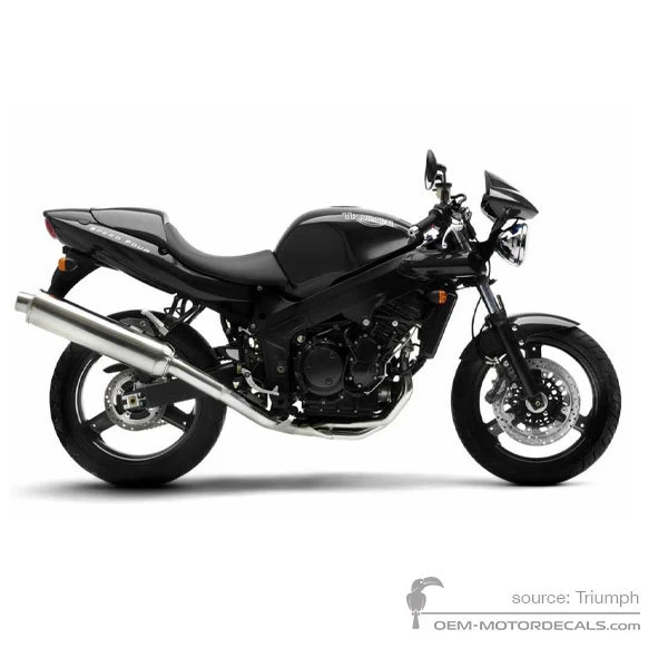 Naklejki do Triumph SPEED FOUR 2005 - Czarny • Triumph Naklejki OEM