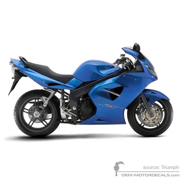 Autocollants pour Triumph SPRINT ST 1050i 2007 - Bleu • Triumph Autocollants OEM