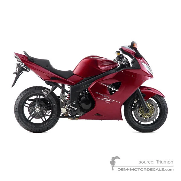 Pegatinas para Triumph SPRINT ST 1050i 2007 - Rojo • Triumph Pegatinas OEM
