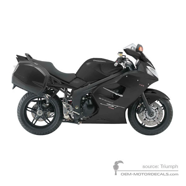 Autocollants pour Triumph SPRINT ST 1050i 2009 - Noir • Triumph Autocollants OEM
