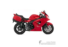 Autocollants pour Triumph SPRINT ST 1050i 2009 - Rouge • Triumph Autocollants OEM