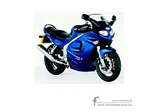Stickers voor Triumph SPRINT ST 955i 1999 - Blauw • Triumph OEM Stickers