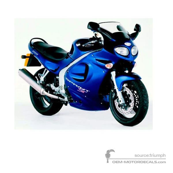 Aufkleber für Triumph SPRINT ST 955i 2001 - Blau • Triumph OEM-Aufkleber