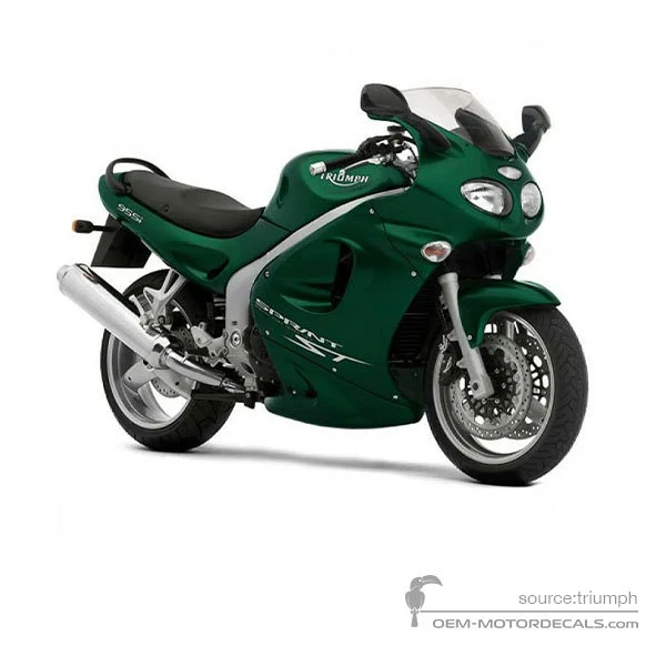 Naklejki do Triumph SPRINT ST 955i 2004 - Zielony • Triumph Naklejki OEM