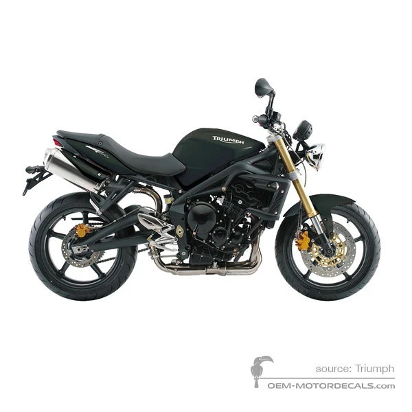 Naklejki do Triumph STREET TRIPLE 675 2008 - Czarny • Triumph Naklejki OEM