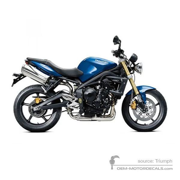 Aufkleber für Triumph STREET TRIPLE 675 2011 - Blau • Triumph OEM-Aufkleber