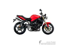 Autocollants pour Triumph STREET TRIPLE 675 2011 - Rouge • Triumph Autocollants OEM