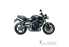 Autocollants pour Triumph STREET TRIPLE 675 2012 - Noir • Triumph Autocollants OEM