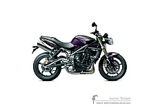 Autocollants pour Triumph STREET TRIPLE 675 2012 - Violet • Triumph Autocollants OEM