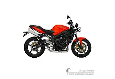 Aufkleber für Triumph STREET TRIPLE 675 R 2011 - Orange • Triumph OEM-Aufkleber