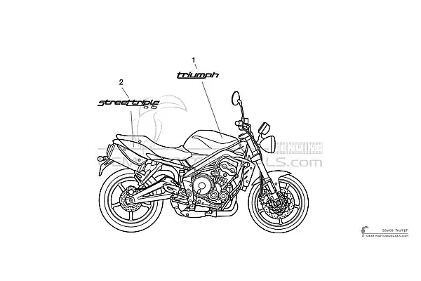 Triumph STREET TRIPLE 675 R 2012 - Wit