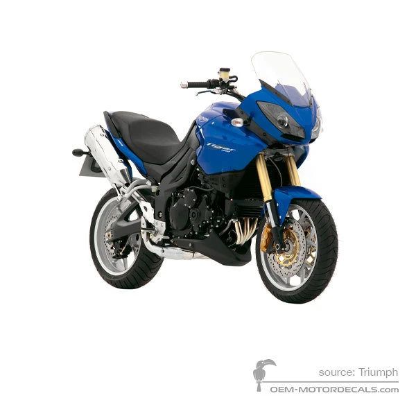 Adesivi per Triumph TIGER 1050 2007 - Blu • Triumph Adesivi OEM