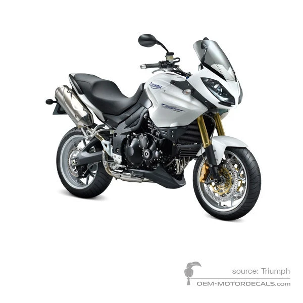 Aufkleber für Triumph TIGER 1050 2007 - Weiss • Triumph OEM-Aufkleber