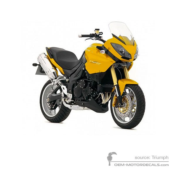 Aufkleber für Triumph TIGER 1050 2007 - Gelb • Triumph OEM-Aufkleber