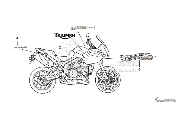 Triumph TIGER 1050 2008 - Blu
