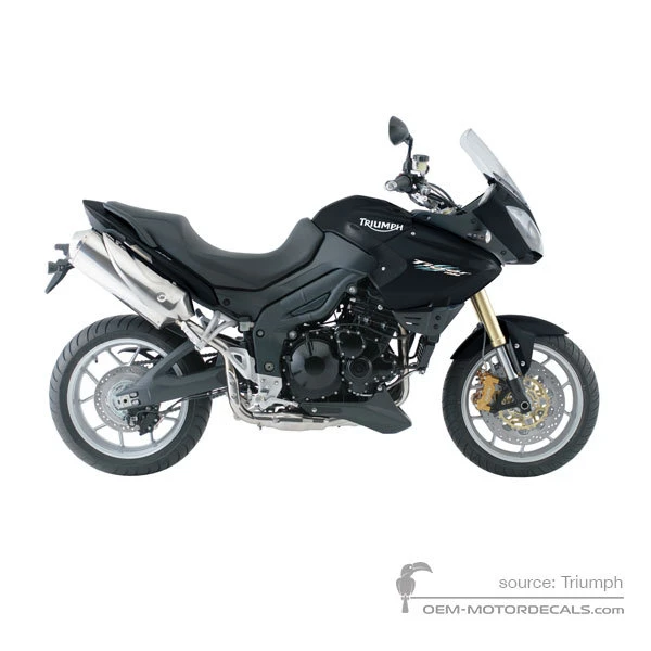 Autocollants pour Triumph TIGER 1050 2011 - Noir • Triumph Autocollants OEM