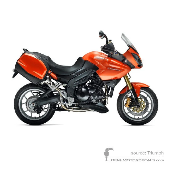Aufkleber für Triumph TIGER 1050SE 2010 - Orange • Triumph OEM-Aufkleber