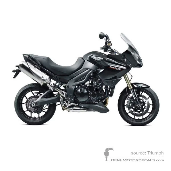 Adesivi per Triumph TIGER 1050 2012 - Nero • Triumph Adesivi OEM