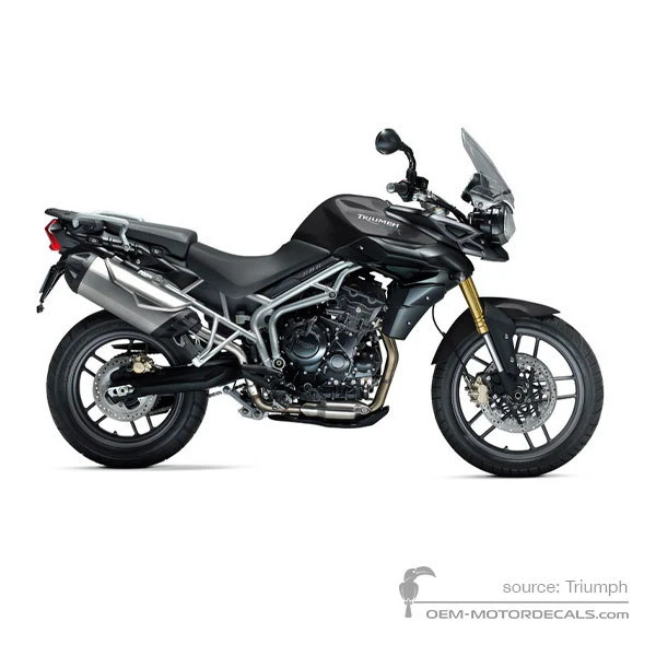 Aufkleber für Triumph TIGER 800 2011 - Schwarz • Triumph OEM-Aufkleber