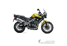 Autocollants pour Triumph TIGER 800 2011 - Jaune • Triumph Autocollants OEM